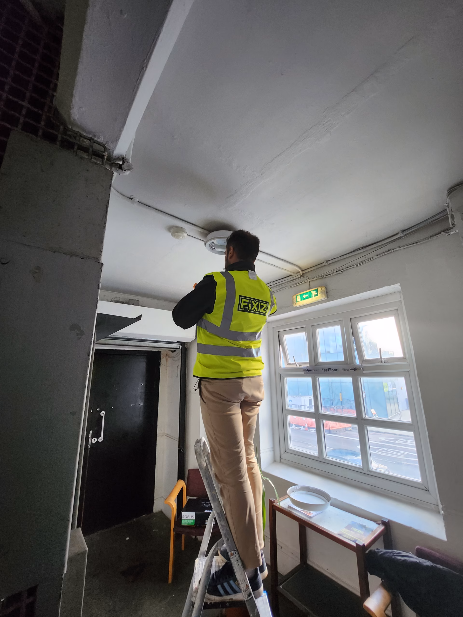 Fixiz team at work — London building project