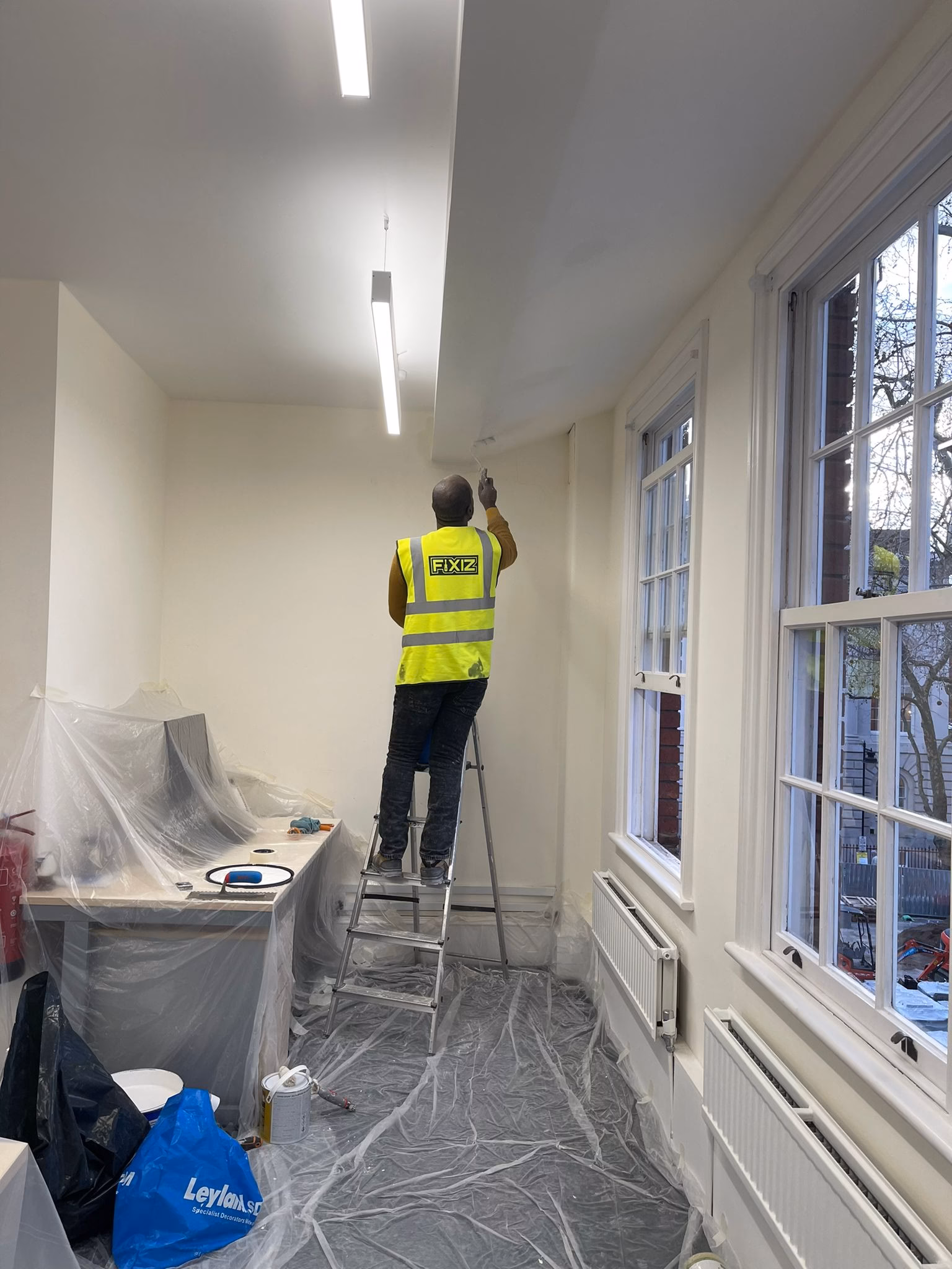 Fixiz team at work — London building project