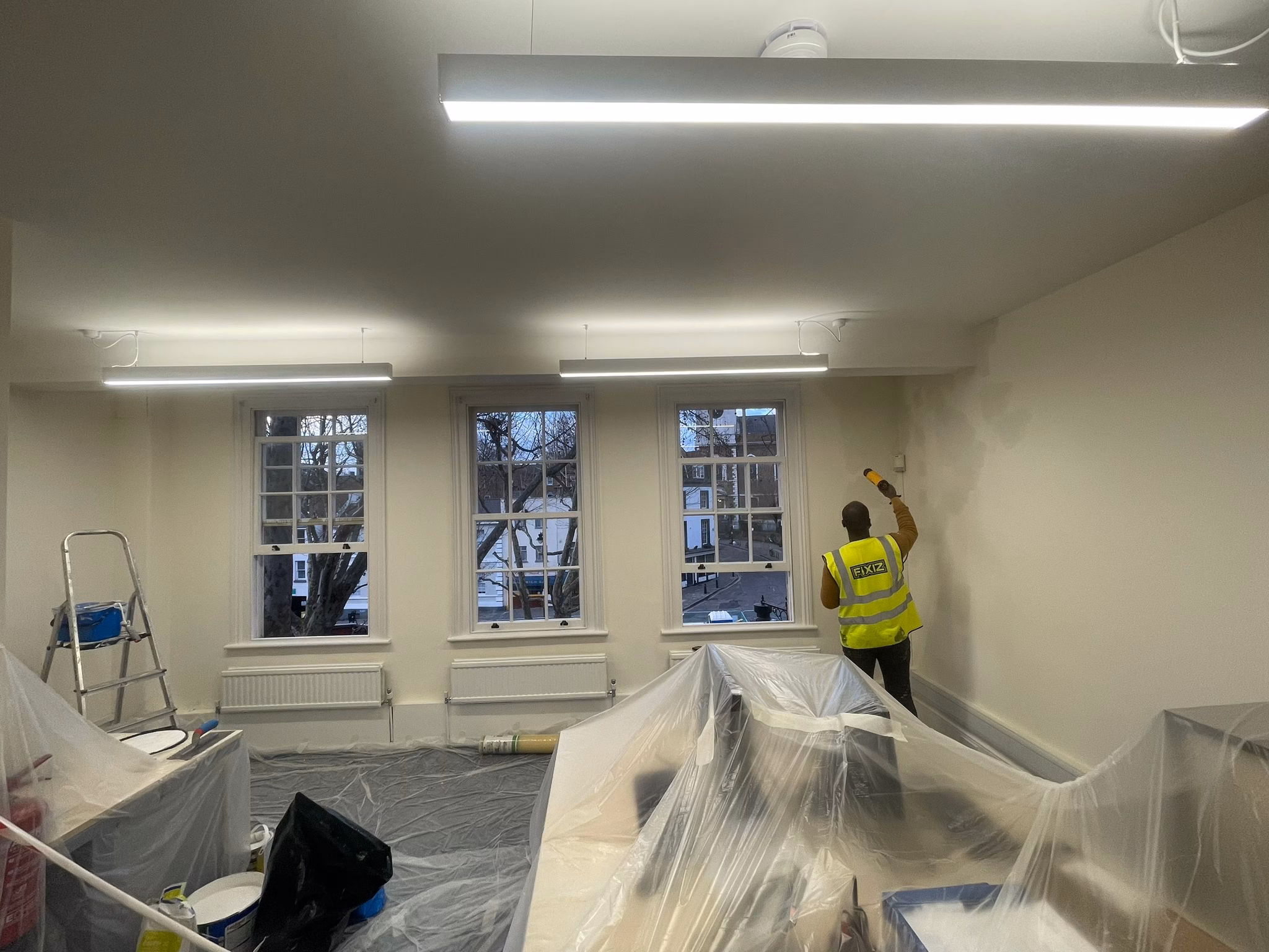 Fixiz team at work — London building project